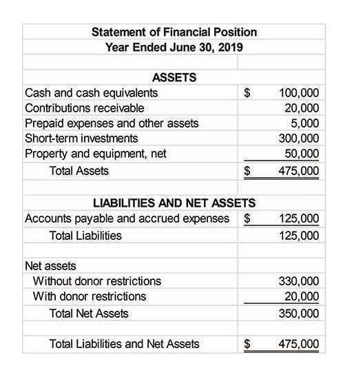 Financial Statements For Nonprofit Organizations BooksTime